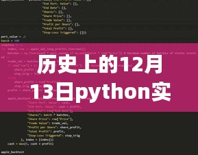 歷史上的12月13日，Python股市實(shí)時(shí)追蹤先鋒，科技重塑股市風(fēng)云日