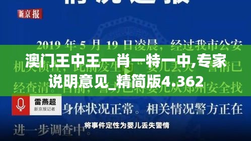 澳門(mén)王中王一肖一特一中,專(zhuān)家說(shuō)明意見(jiàn)_精簡(jiǎn)版4.362