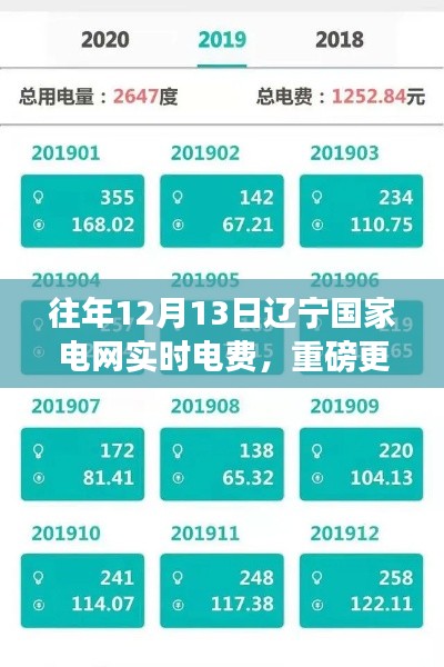 重磅解讀，往年12月13日遼寧國(guó)家電網(wǎng)實(shí)時(shí)電費(fèi)變化細(xì)節(jié)分析！