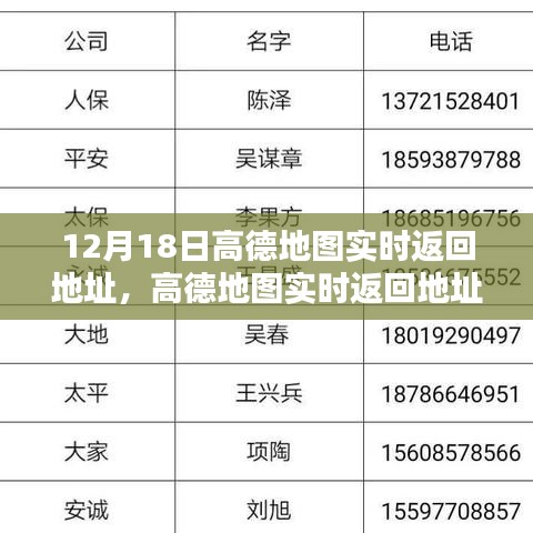 高德地圖實(shí)時(shí)返回地址指南，詳細(xì)步驟適用于初學(xué)者與進(jìn)階用戶