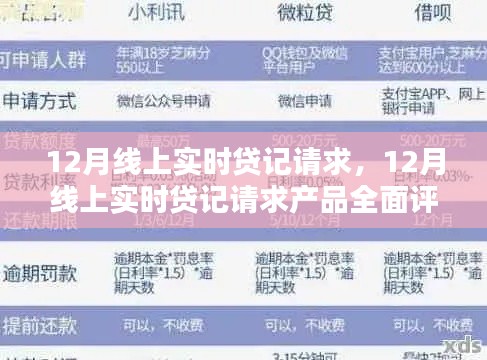 12月線上實(shí)時貸記請求產(chǎn)品全面介紹與評測