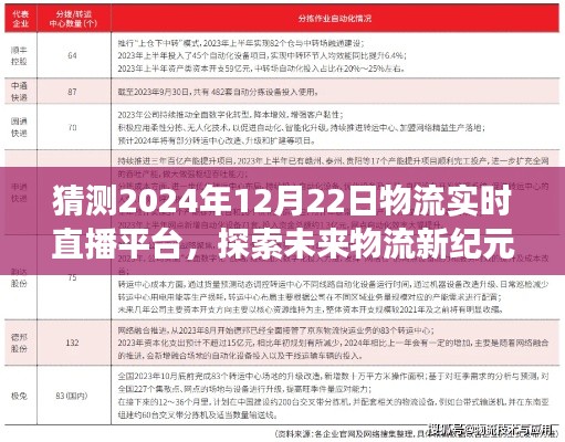 2024年物流實(shí)時(shí)直播平臺(tái)展望，探索未來物流新紀(jì)元的發(fā)展趨勢(shì)與預(yù)測(cè)分析