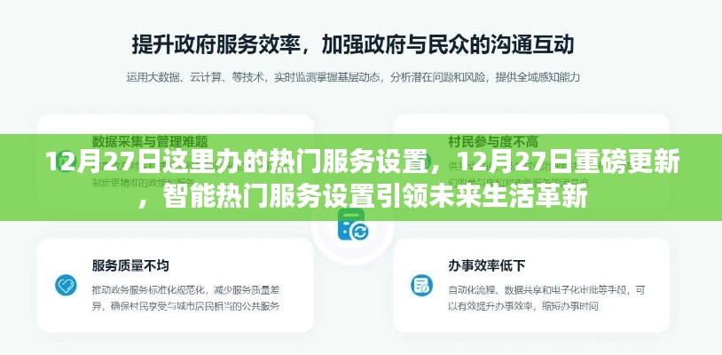 12月27日熱門(mén)服務(wù)設(shè)置重磅更新，智能引領(lǐng)未來(lái)生活革新