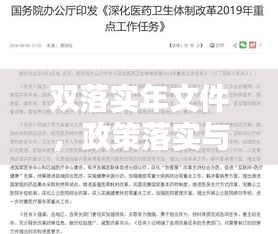 雙落實年文件，政策落實與任務(wù)完成的雙重保障行動啟動