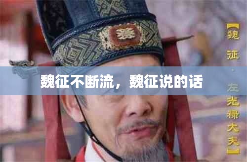 魏征不斷流，魏征說的話 