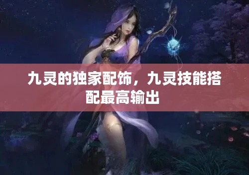 九靈的獨(dú)家配飾，九靈技能搭配最高輸出 