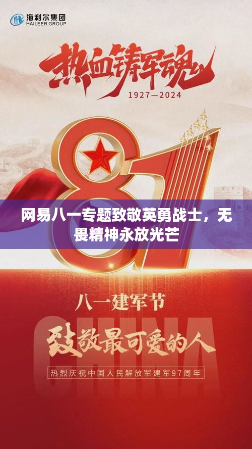 網(wǎng)易八一專題致敬英勇戰(zhàn)士，無畏精神永放光芒