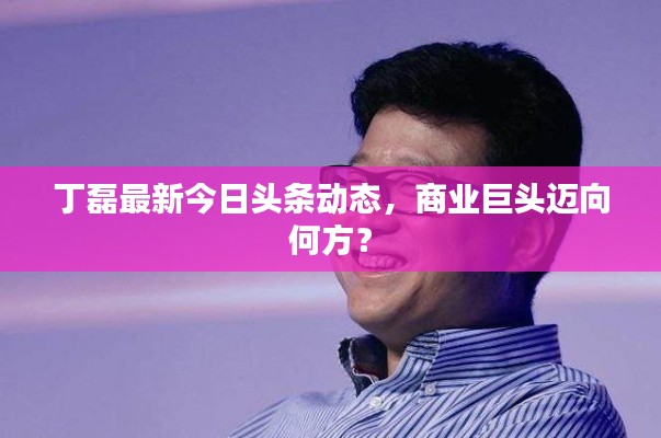 丁磊最新今日頭條動態(tài)，商業(yè)巨頭邁向何方？