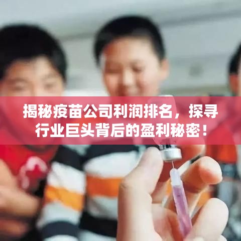 揭秘疫苗公司利潤(rùn)排名，探尋行業(yè)巨頭背后的盈利秘密！