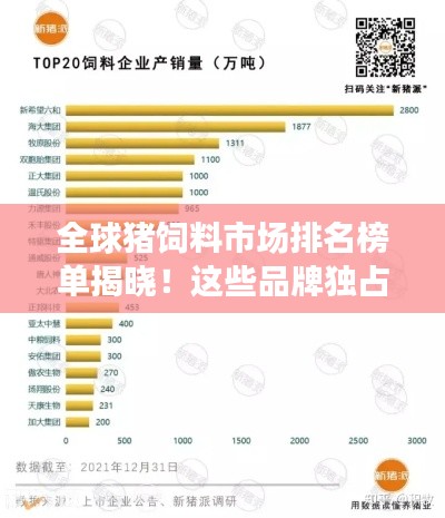全球豬飼料市場排名榜單揭曉！這些品牌獨占鰲頭