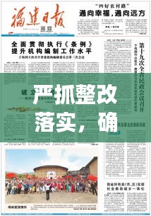 嚴(yán)抓整改落實(shí)，確保實(shí)效，整改措施執(zhí)行監(jiān)督與成效保障