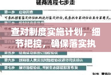 查對制度實施計劃，細(xì)節(jié)把控，確保落實執(zhí)行