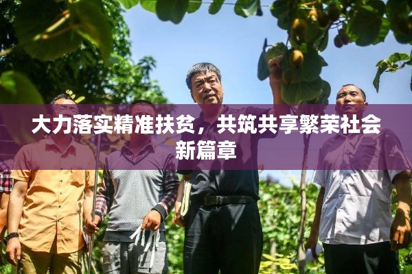 大力落實精準扶貧，共筑共享繁榮社會新篇章