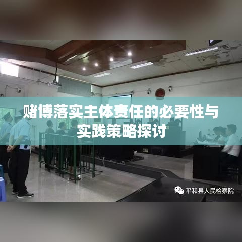 賭博落實主體責(zé)任的必要性與實踐策略探討