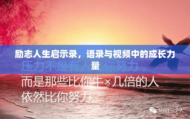 勵志人生啟示錄，語錄與視頻中的成長力量