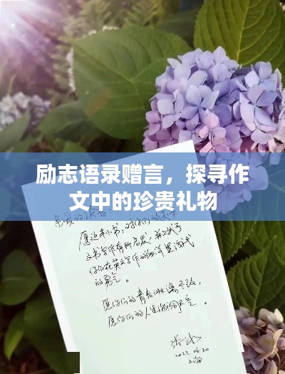 勵(lì)志語(yǔ)錄贈(zèng)言，探尋作文中的珍貴禮物