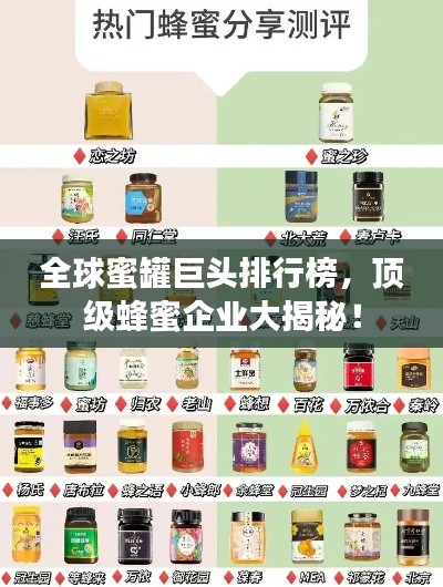 全球蜜罐巨頭排行榜，頂級蜂蜜企業(yè)大揭秘！
